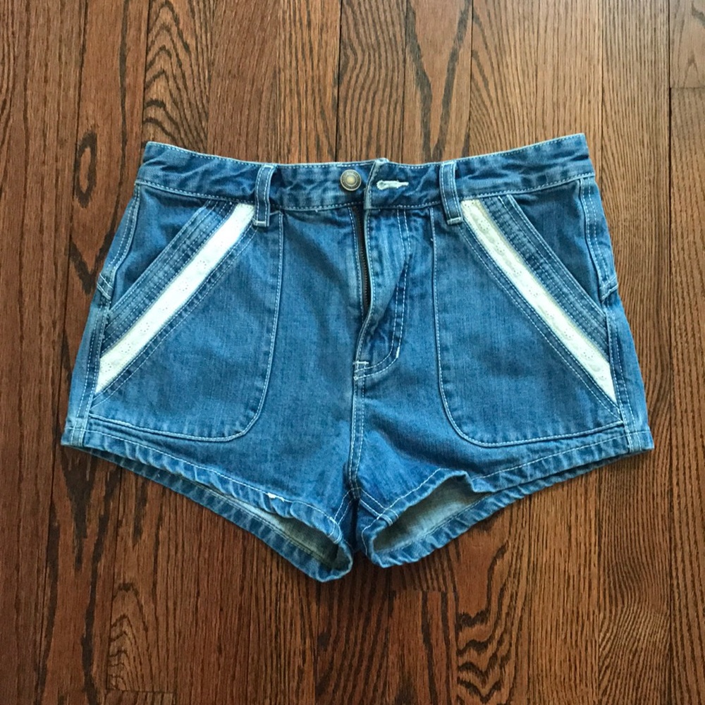 Free people denim shorts